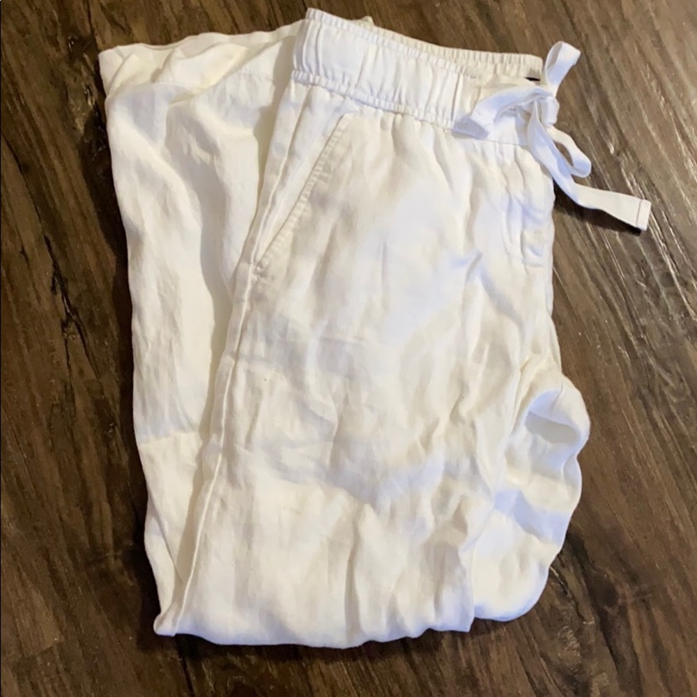 Drawstring linen pants